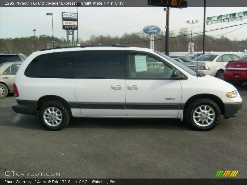 Bright White / Mist Gray 1999 Plymouth Grand Voyager Expresso