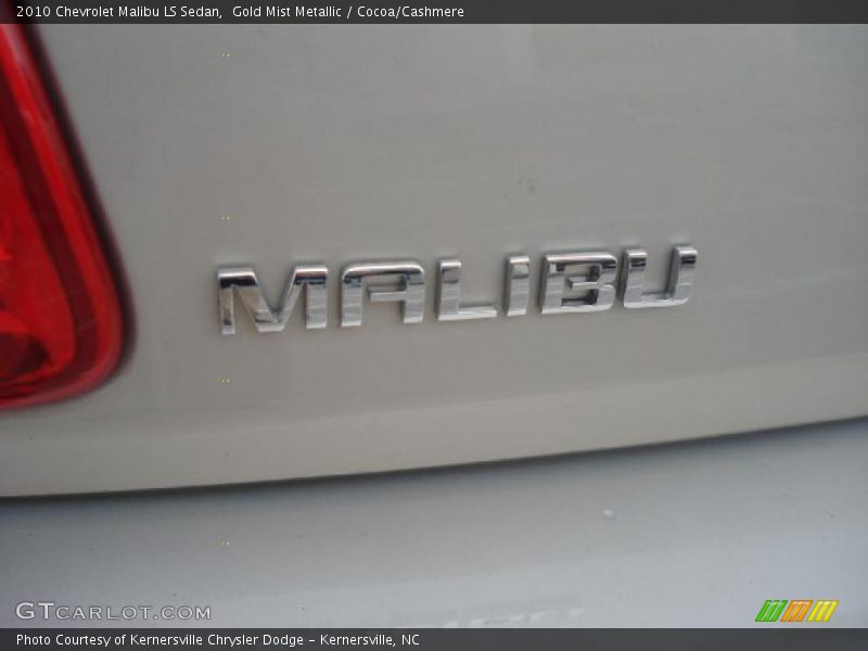 Gold Mist Metallic / Cocoa/Cashmere 2010 Chevrolet Malibu LS Sedan