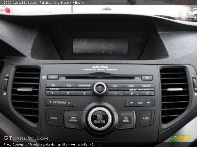 Polished Metal Metallic / Ebony 2009 Acura TSX Sedan