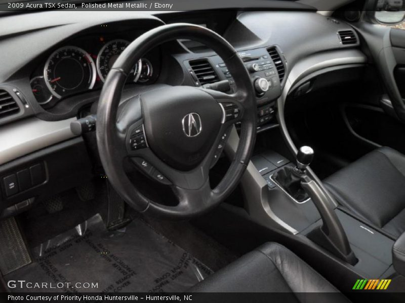 Ebony Interior - 2009 TSX Sedan 