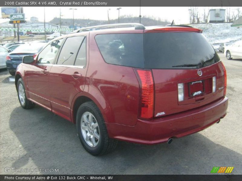 Crystal Red / Ebony/Ebony 2008 Cadillac SRX 4 V6 AWD