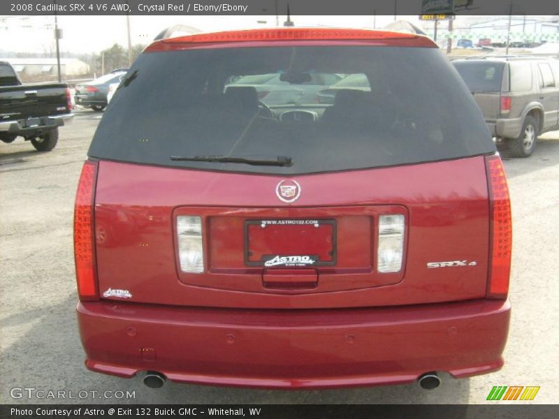 Crystal Red / Ebony/Ebony 2008 Cadillac SRX 4 V6 AWD