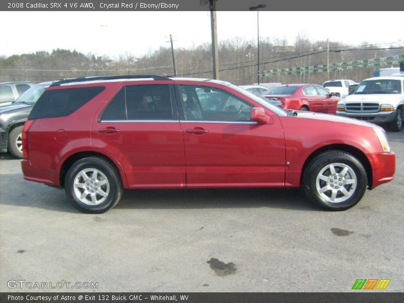 Crystal Red / Ebony/Ebony 2008 Cadillac SRX 4 V6 AWD