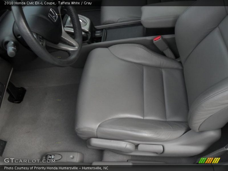  2010 Civic EX-L Coupe Gray Interior