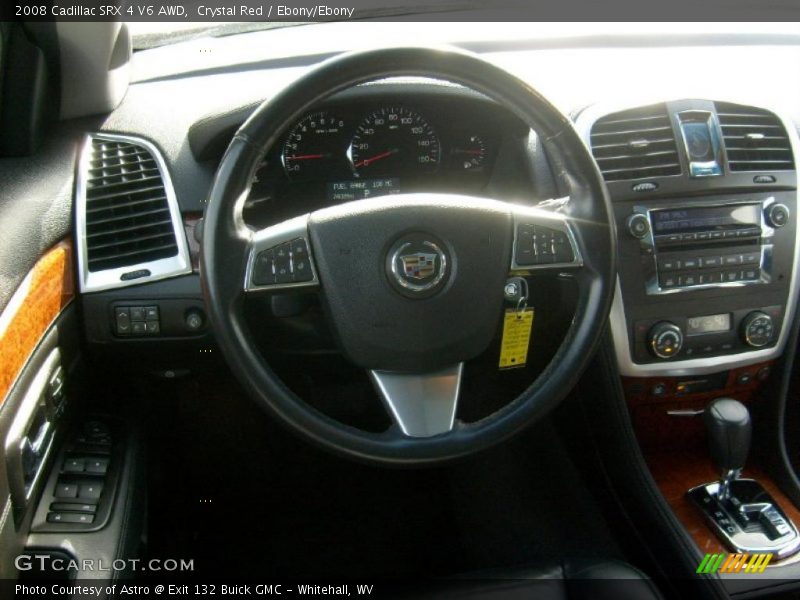 Crystal Red / Ebony/Ebony 2008 Cadillac SRX 4 V6 AWD