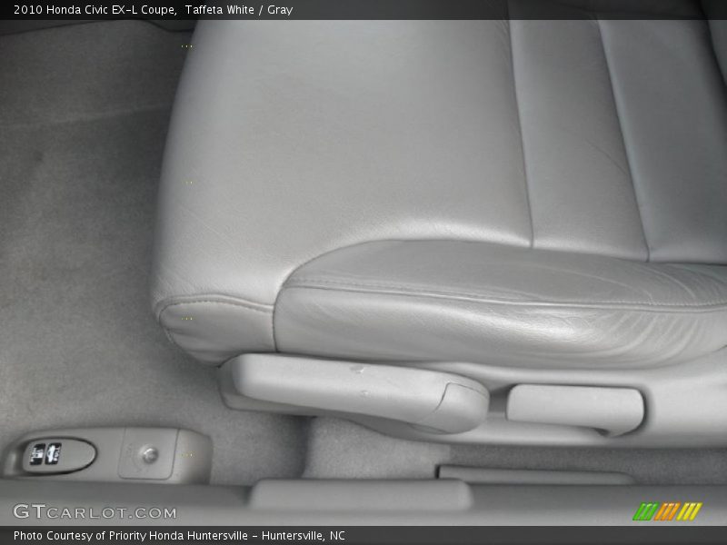 Taffeta White / Gray 2010 Honda Civic EX-L Coupe