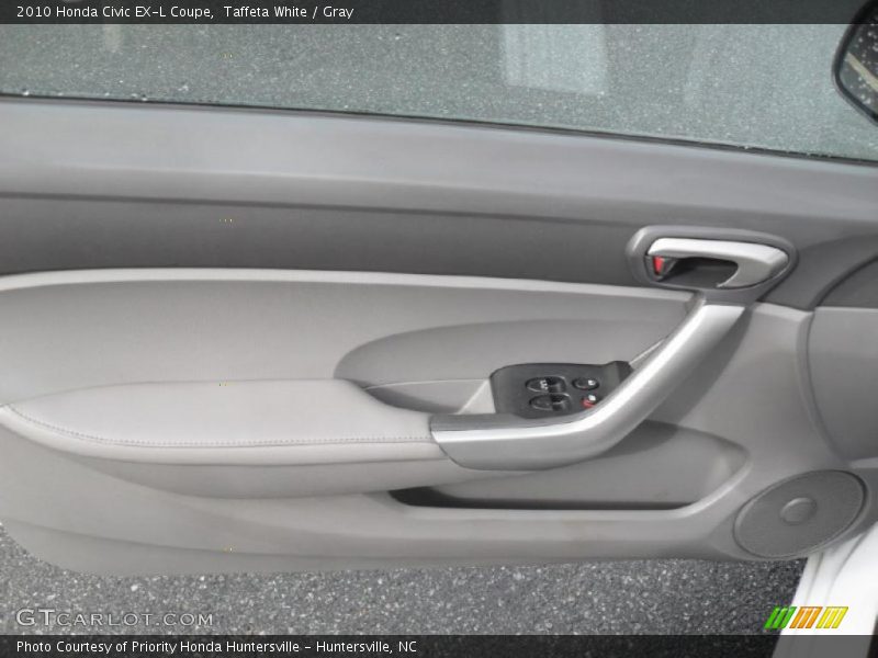 Taffeta White / Gray 2010 Honda Civic EX-L Coupe