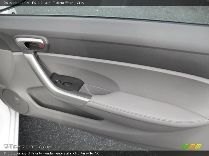 Taffeta White / Gray 2010 Honda Civic EX-L Coupe