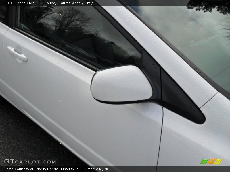 Taffeta White / Gray 2010 Honda Civic EX-L Coupe