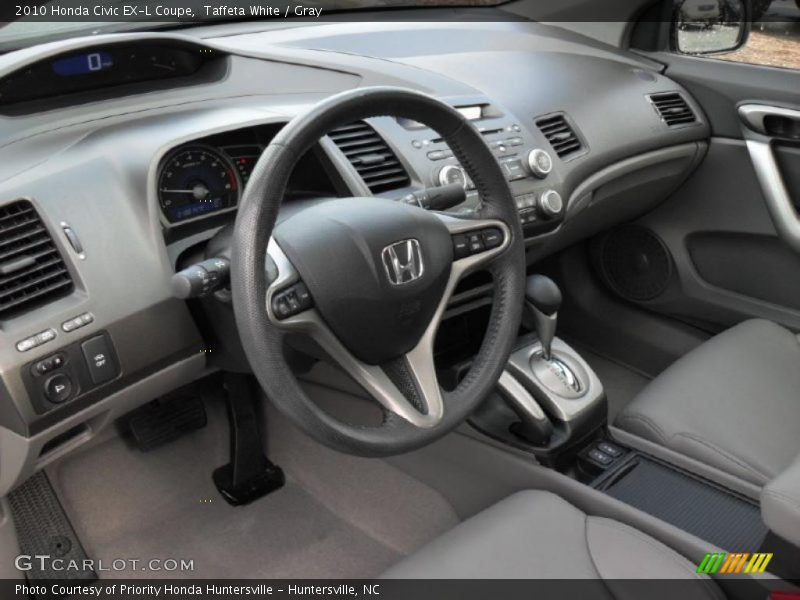 Gray Interior - 2010 Civic EX-L Coupe 