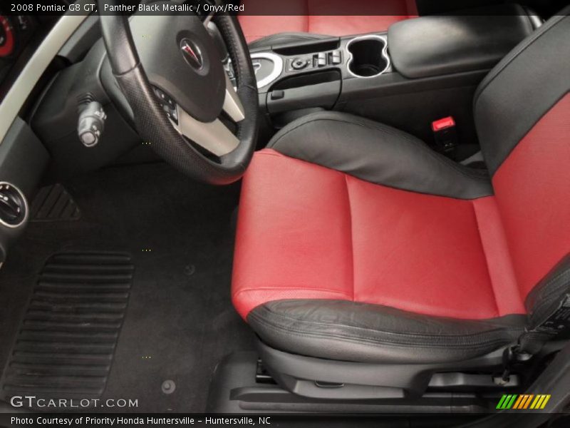 Panther Black Metallic / Onyx/Red 2008 Pontiac G8 GT