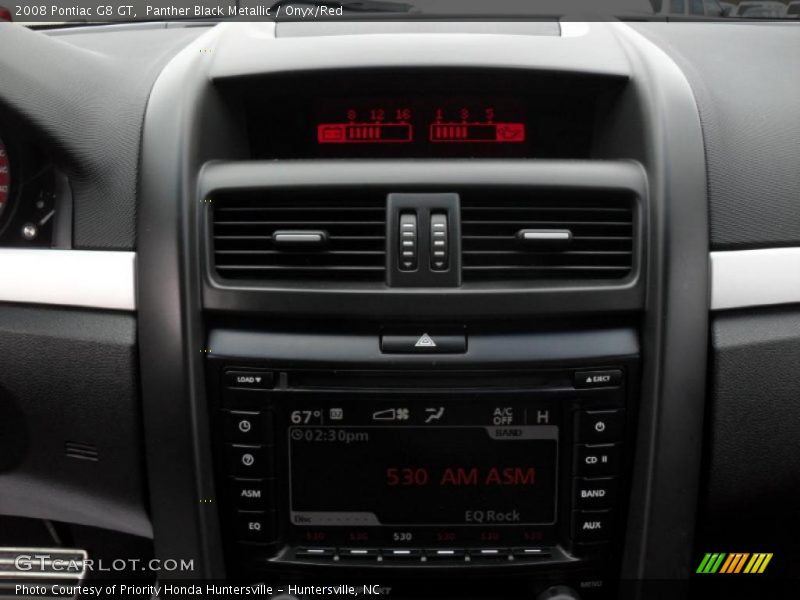 Panther Black Metallic / Onyx/Red 2008 Pontiac G8 GT