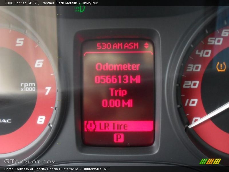 Panther Black Metallic / Onyx/Red 2008 Pontiac G8 GT