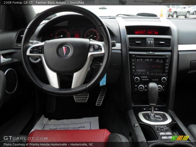 Panther Black Metallic / Onyx/Red 2008 Pontiac G8 GT