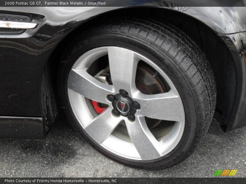 Panther Black Metallic / Onyx/Red 2008 Pontiac G8 GT