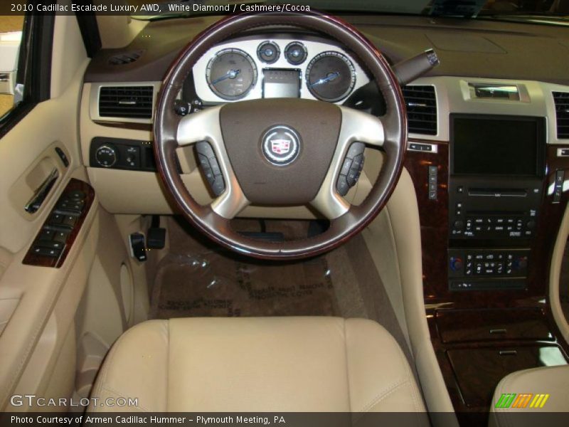 White Diamond / Cashmere/Cocoa 2010 Cadillac Escalade Luxury AWD