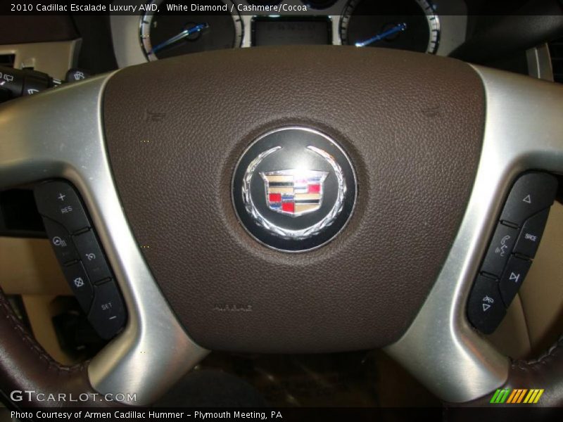White Diamond / Cashmere/Cocoa 2010 Cadillac Escalade Luxury AWD