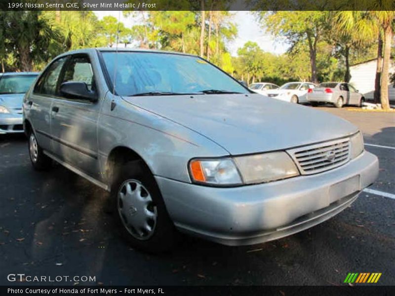 Silver Mint Metallic / Frost 1996 Nissan Sentra GXE