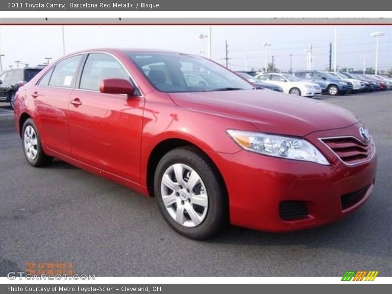 Barcelona Red Metallic / Bisque 2011 Toyota Camry