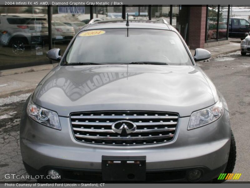 Diamond Graphite Gray Metallic / Black 2004 Infiniti FX 45 AWD