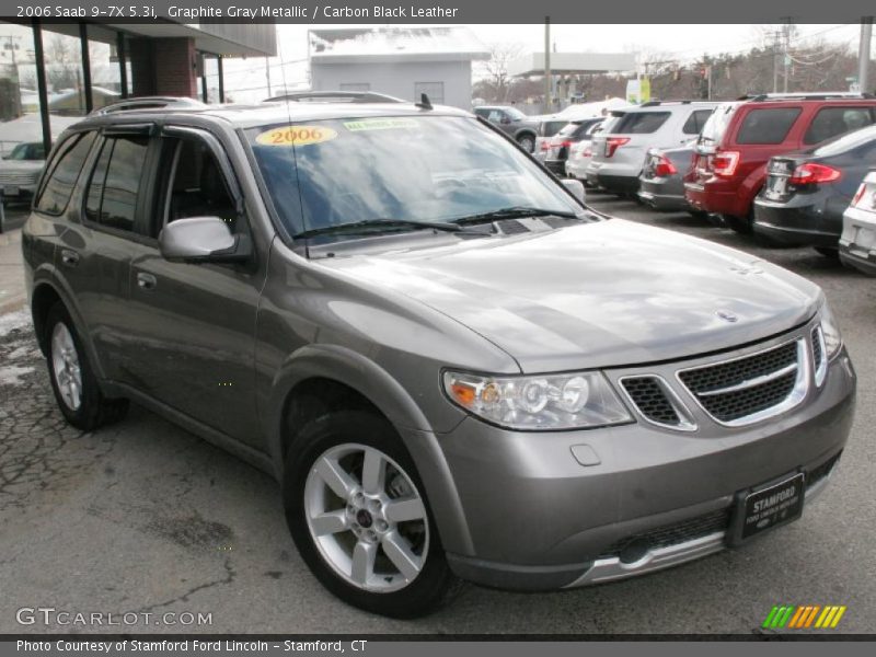 Graphite Gray Metallic / Carbon Black Leather 2006 Saab 9-7X 5.3i