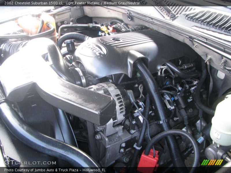 Light Pewter Metallic / Medium Gray/Neutral 2002 Chevrolet Suburban 1500 LS