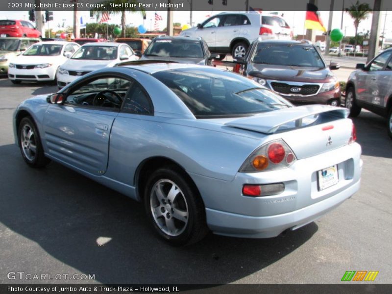 Steel Blue Pearl / Midnight 2003 Mitsubishi Eclipse GS Coupe