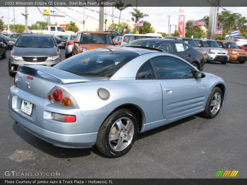 Steel Blue Pearl / Midnight 2003 Mitsubishi Eclipse GS Coupe