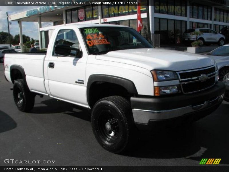 Summit White / Dark Charcoal 2006 Chevrolet Silverado 3500 Regular Cab 4x4