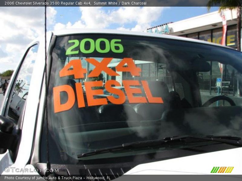Summit White / Dark Charcoal 2006 Chevrolet Silverado 3500 Regular Cab 4x4