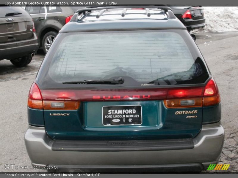 Spruce Green Pearl / Gray 1999 Subaru Legacy Outback Wagon