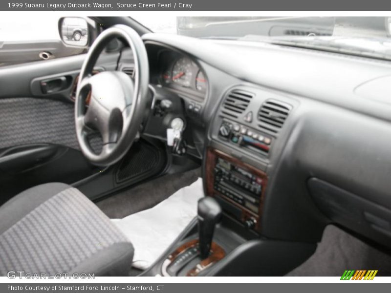 Spruce Green Pearl / Gray 1999 Subaru Legacy Outback Wagon