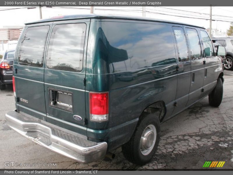 Deep Emerald Green Metallic / Medium Graphite 2000 Ford E Series Van E250 Commercial