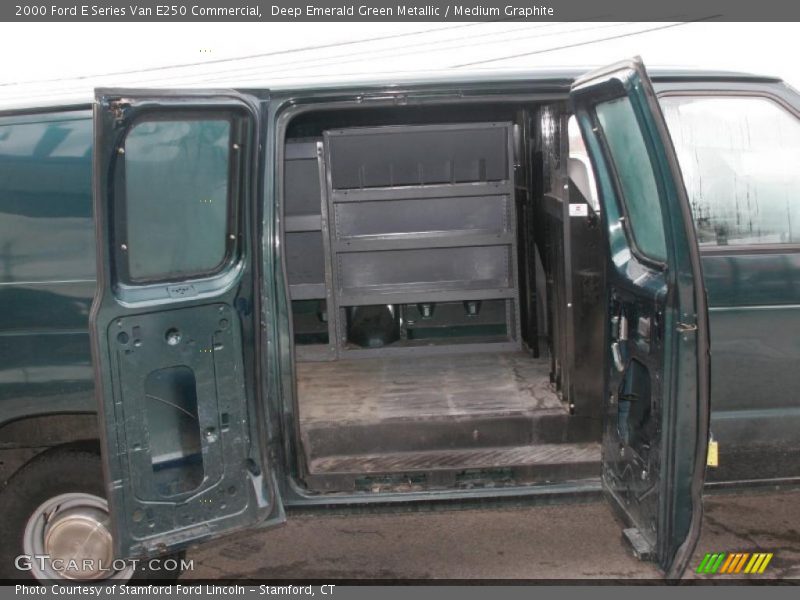 Deep Emerald Green Metallic / Medium Graphite 2000 Ford E Series Van E250 Commercial