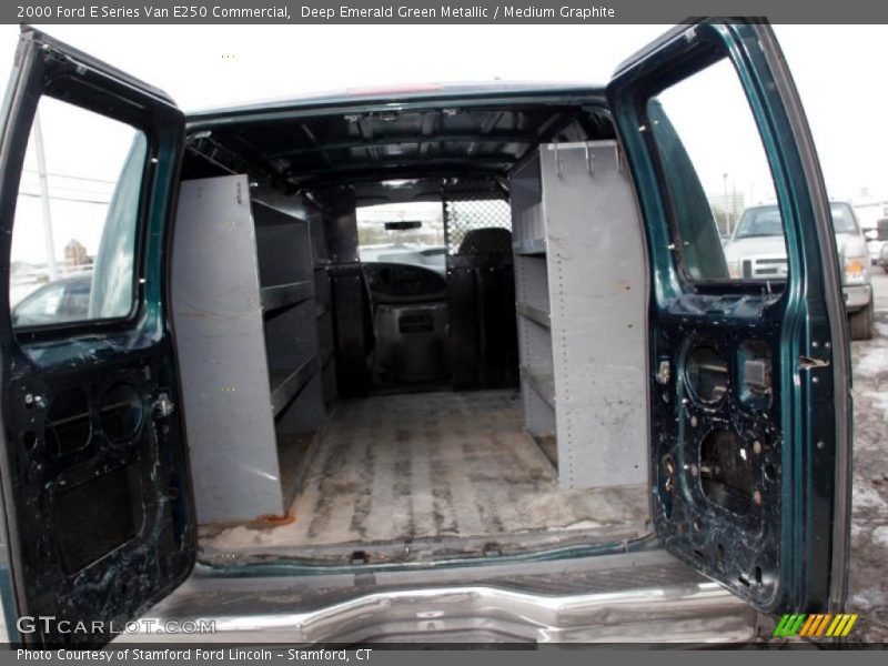 Deep Emerald Green Metallic / Medium Graphite 2000 Ford E Series Van E250 Commercial