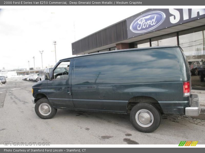 Deep Emerald Green Metallic / Medium Graphite 2000 Ford E Series Van E250 Commercial