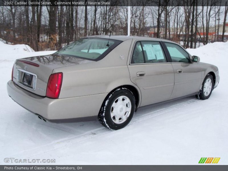 Cashmere Metallic / Neutral Shale 2002 Cadillac DeVille Sedan