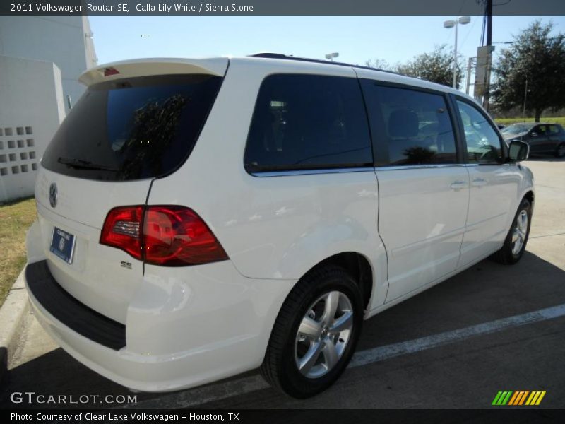 Calla Lily White / Sierra Stone 2011 Volkswagen Routan SE
