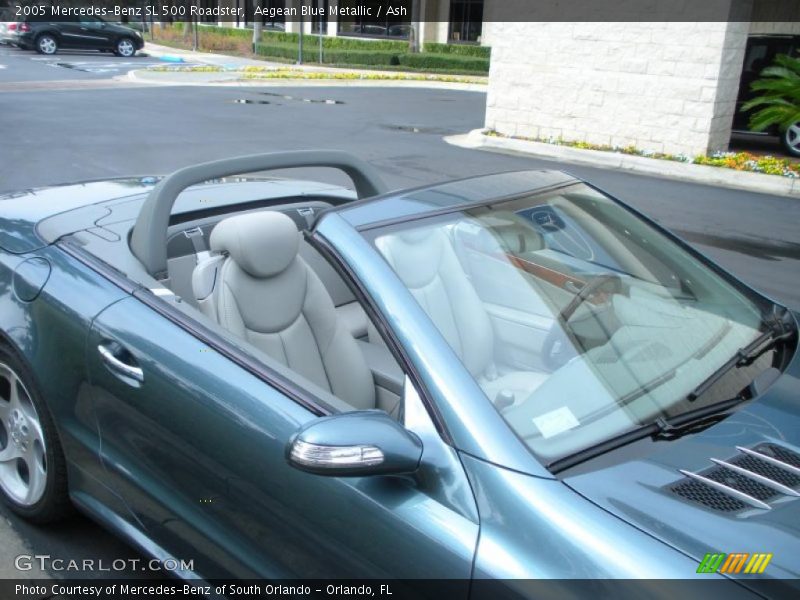 Aegean Blue Metallic / Ash 2005 Mercedes-Benz SL 500 Roadster