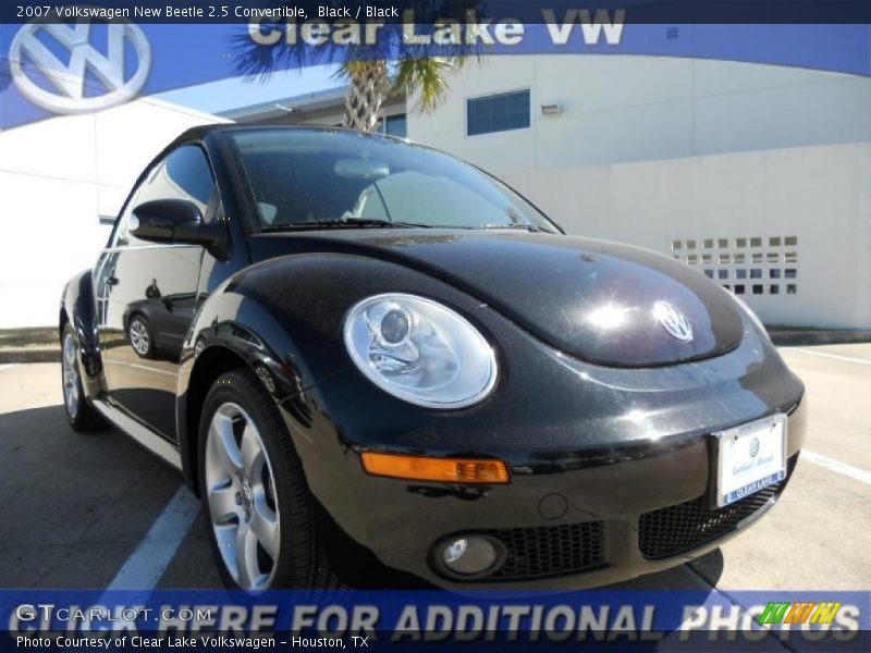 Black / Black 2007 Volkswagen New Beetle 2.5 Convertible