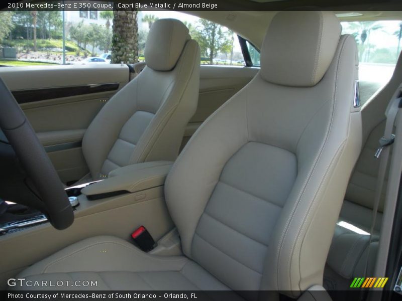 Capri Blue Metallic / Almond Beige 2010 Mercedes-Benz E 350 Coupe