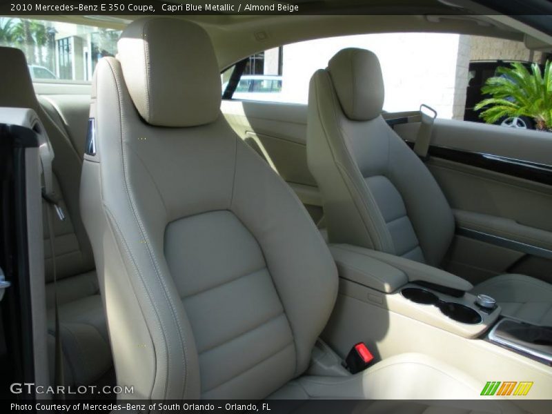Capri Blue Metallic / Almond Beige 2010 Mercedes-Benz E 350 Coupe