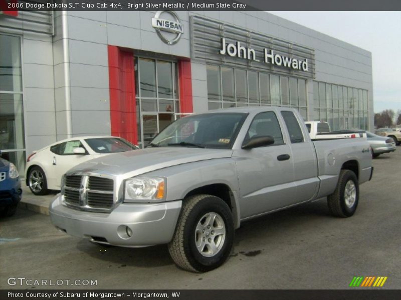 Bright Silver Metallic / Medium Slate Gray 2006 Dodge Dakota SLT Club Cab 4x4