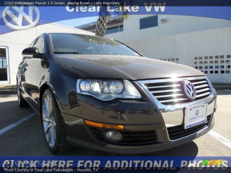 Mocha Brown / Latte Macchiato 2007 Volkswagen Passat 3.6 Sedan
