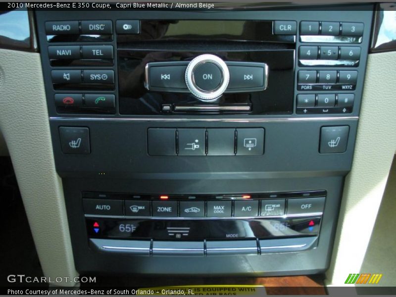 Capri Blue Metallic / Almond Beige 2010 Mercedes-Benz E 350 Coupe