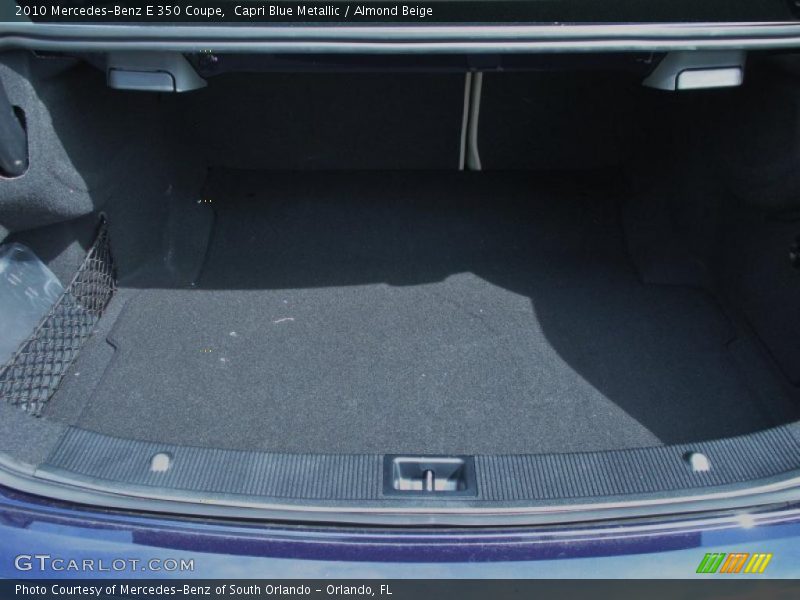 Capri Blue Metallic / Almond Beige 2010 Mercedes-Benz E 350 Coupe