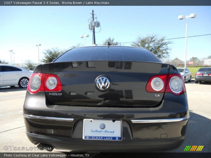 Mocha Brown / Latte Macchiato 2007 Volkswagen Passat 3.6 Sedan
