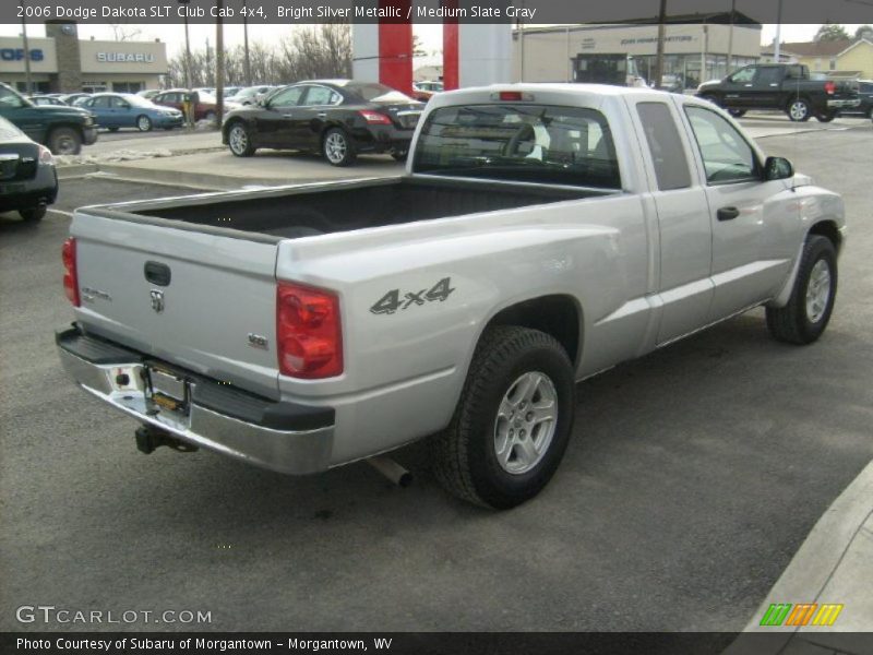 Bright Silver Metallic / Medium Slate Gray 2006 Dodge Dakota SLT Club Cab 4x4