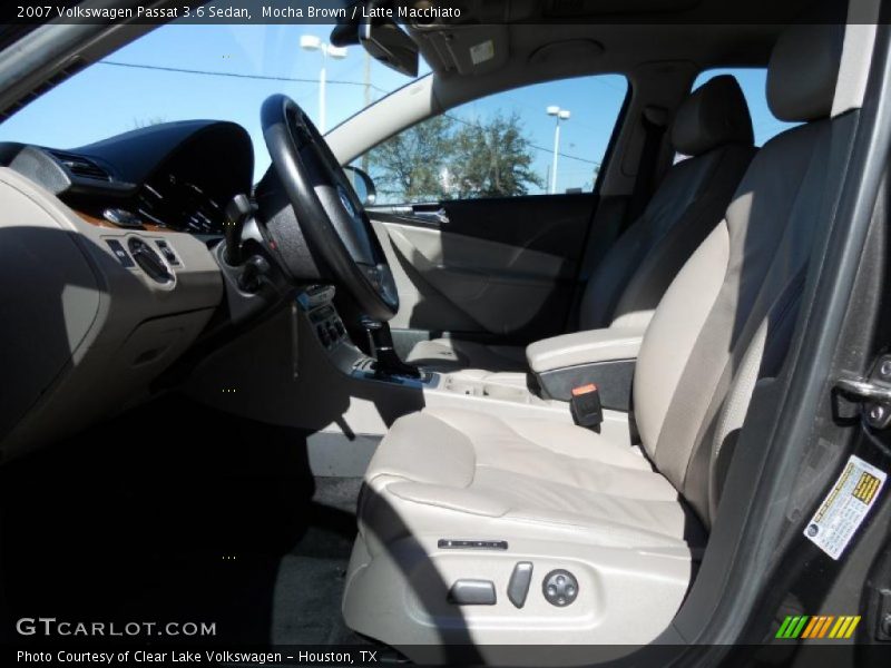 Mocha Brown / Latte Macchiato 2007 Volkswagen Passat 3.6 Sedan