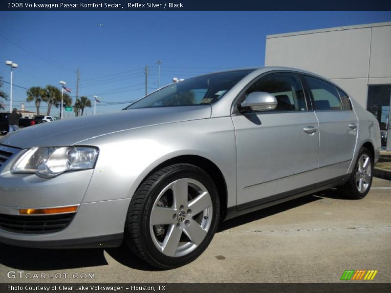 Reflex Silver / Black 2008 Volkswagen Passat Komfort Sedan